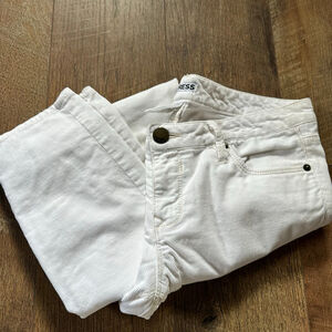 Women's Express White Corduroy Skinny Jeans Size 6